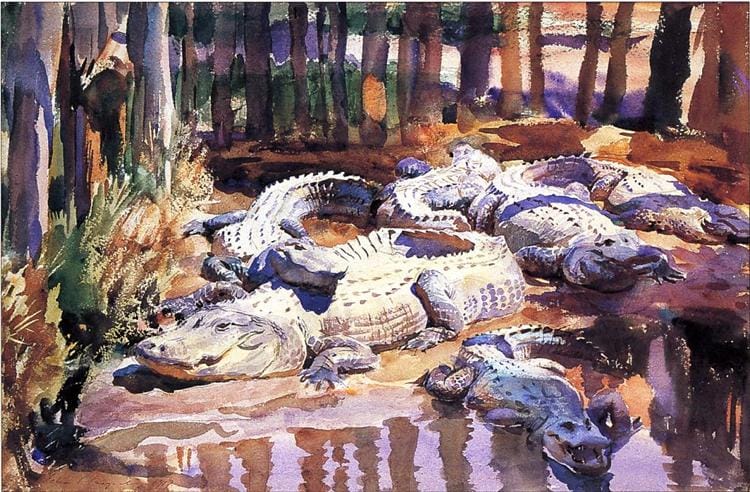 Muddy Alligators, 1917 by John Singer Sargent